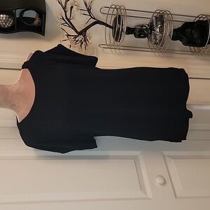 Chico's Travelers, Black, Size 1 (M), Single Cold Shoulder Top.  EUC